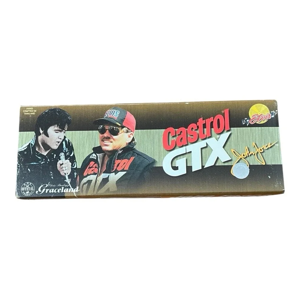 John Force Castrol Elvis NHRA Action Racing Silver‎ Collector Knife w/Case